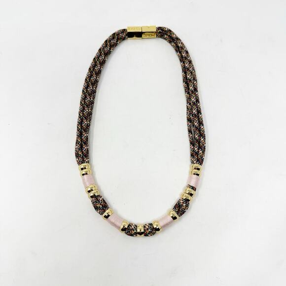 Holst + Lee Colorblock Necklace Classic Gold Multi - Picture 1 of 5